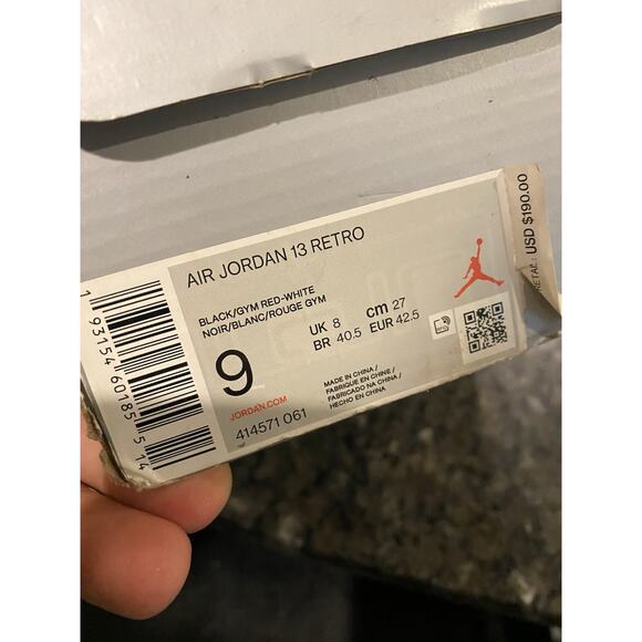 Jordan 13 Retro Mid Flint Size 9 With Box No Laces Or Insoles - Picture 9 of 11